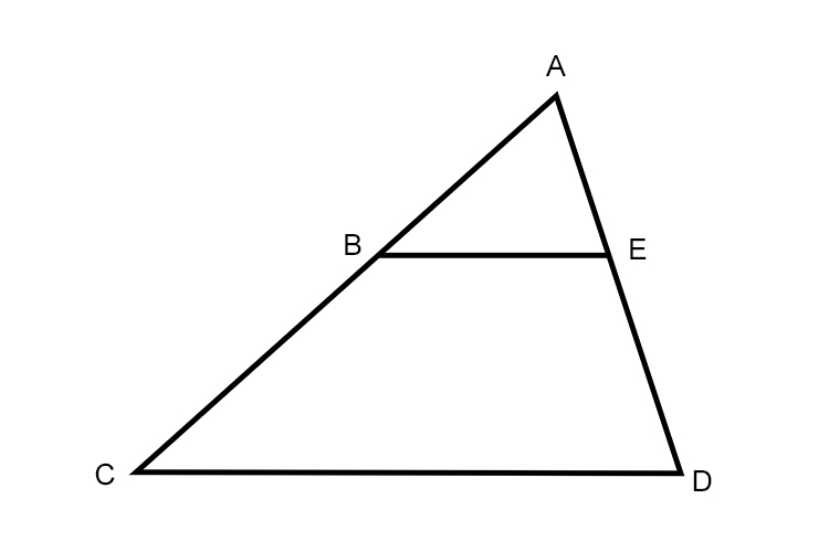 Using the triangle which of the equations are correct to match the shape